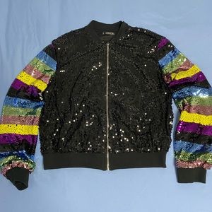 Sequin colorful jacket